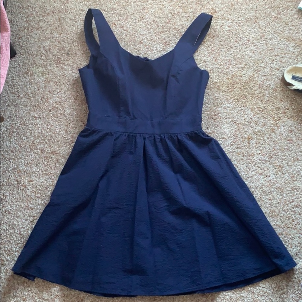 Lauren James Open Back, Seersucker Dress